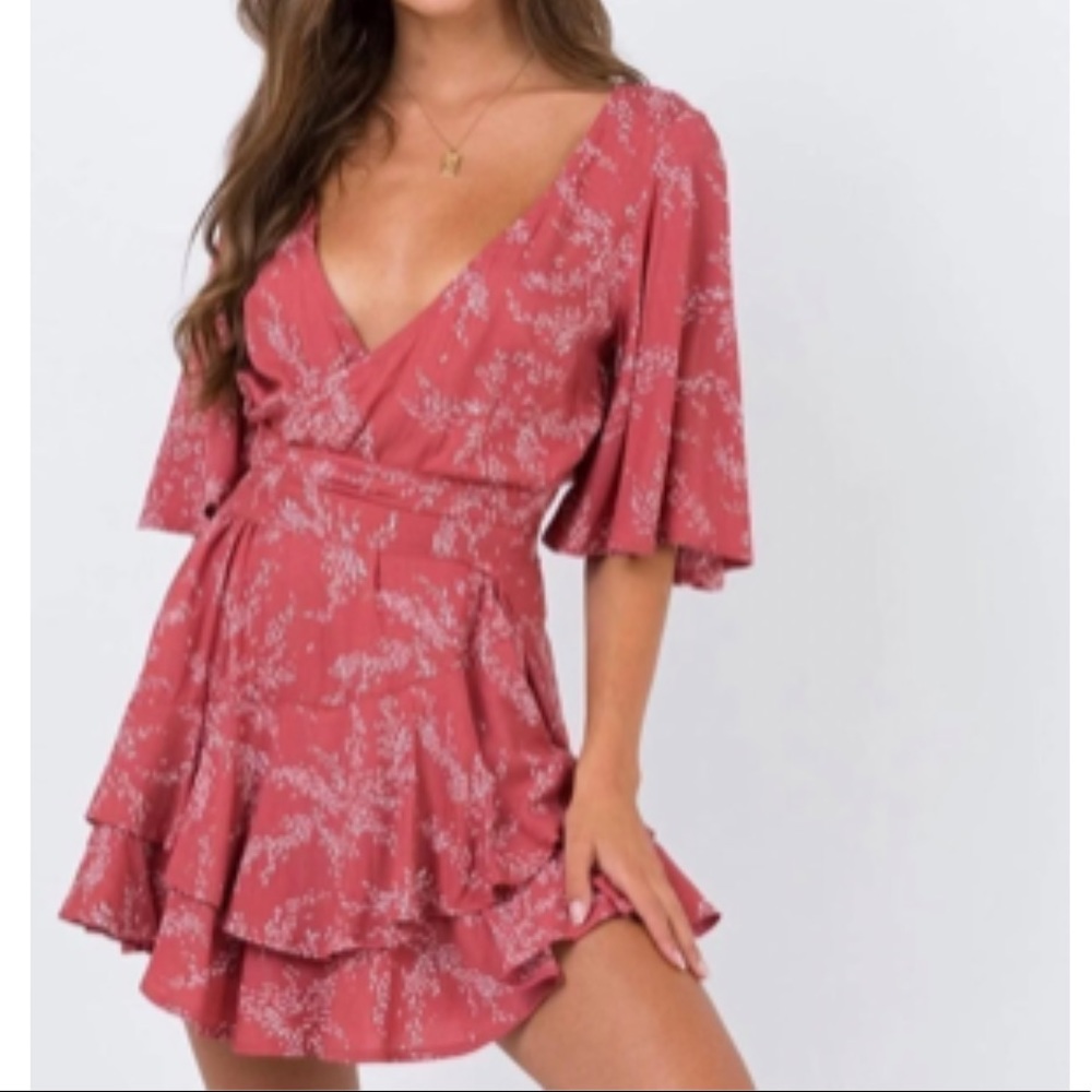 Princess Polly Louie Romper Rose Size 6